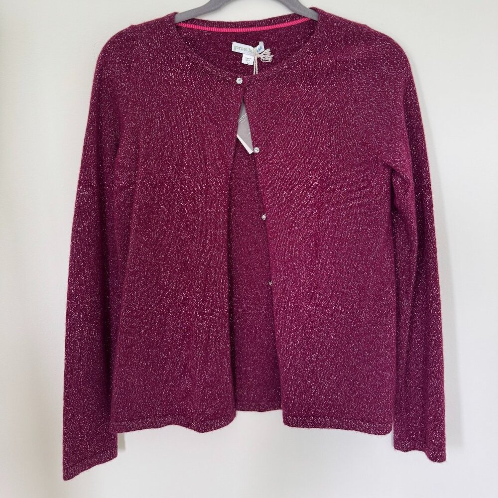 Garnet Hill Kids Cashmere Ruby Cardigan XL